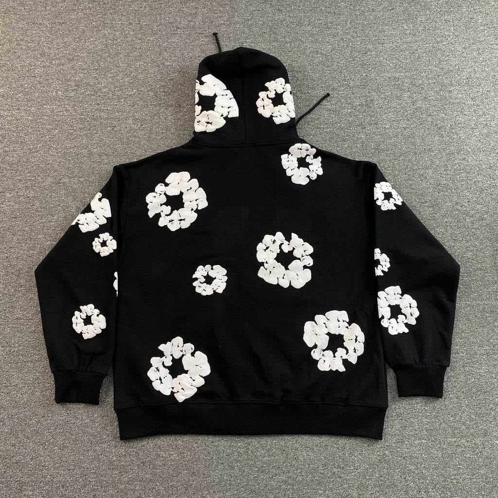 Denim Tears Cotton Wreath Hoodie Black
