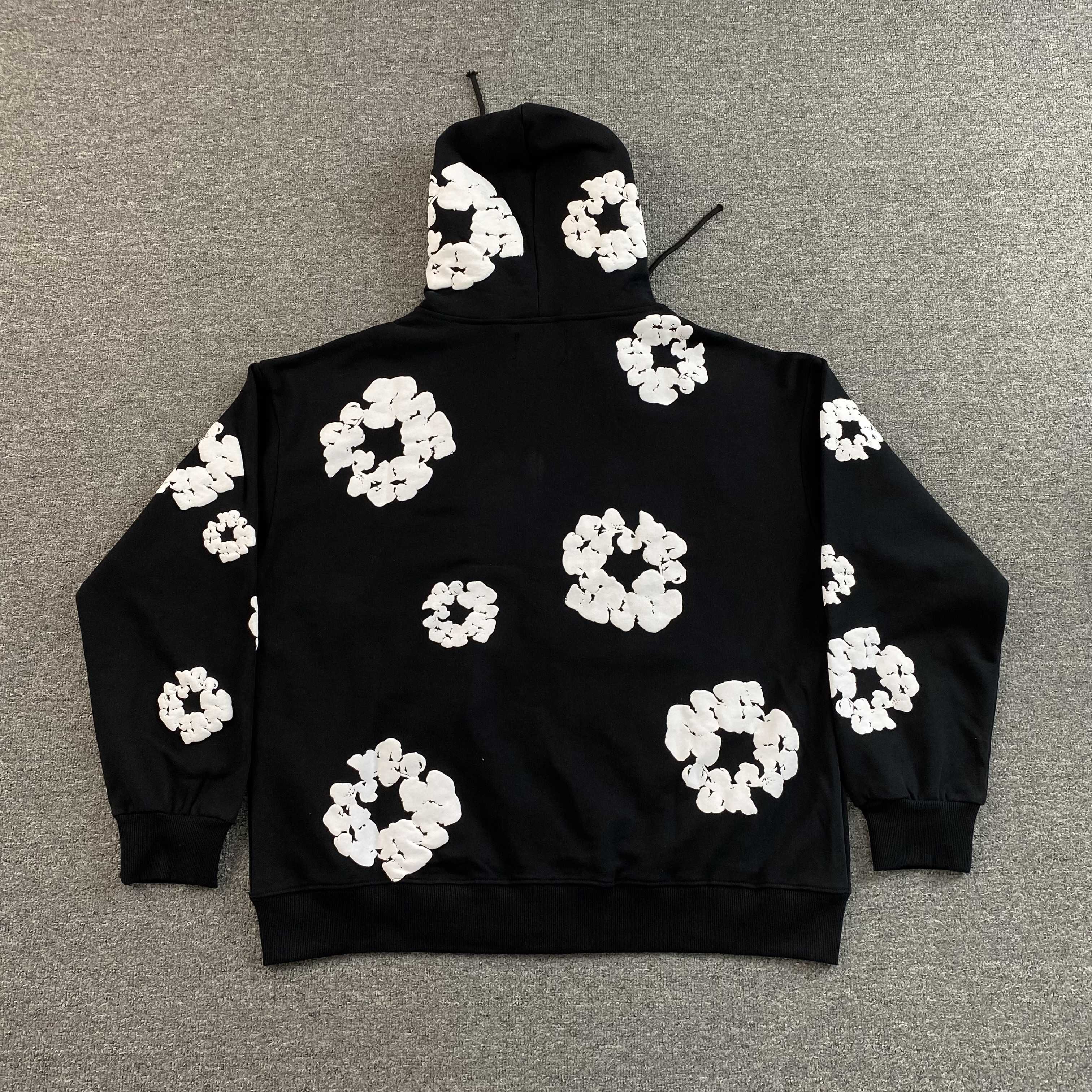 Denim Tears Cotton Wreath Hoodie Black